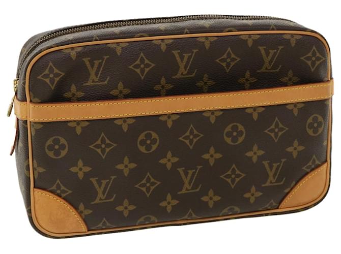Louis Vuitton Monogram Compiegne 28 Clutch Bag M51845 LV Auth 34374 Cloth  ref.772045