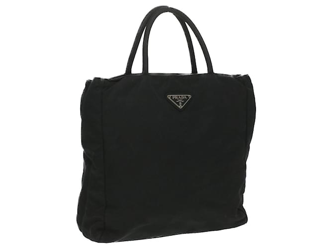 PRADA Hand Bag Nylon Black Auth ti738  ref.772061