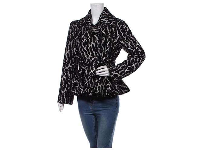 Jean Paul Gaultier Coats, Outerwear Black Multiple colors Cotton Wool Linen Polyamide  ref.772067