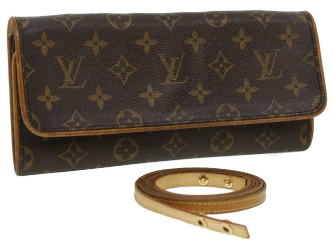 LOUIS VUITTON Pochette con monogramma Twin GM Borsa a tracolla M51852 LV Auth em3572