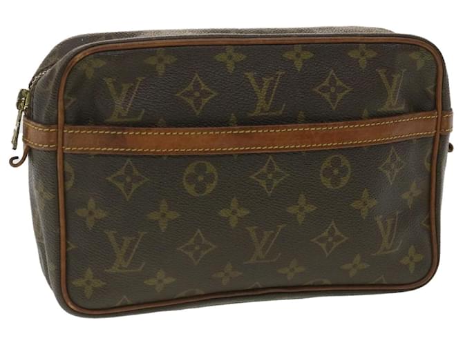 Louis Vuitton Monogram Compiegne 23 Bolsa de Embreagem M51847 LV Auth th3247 Lona  ref.772093