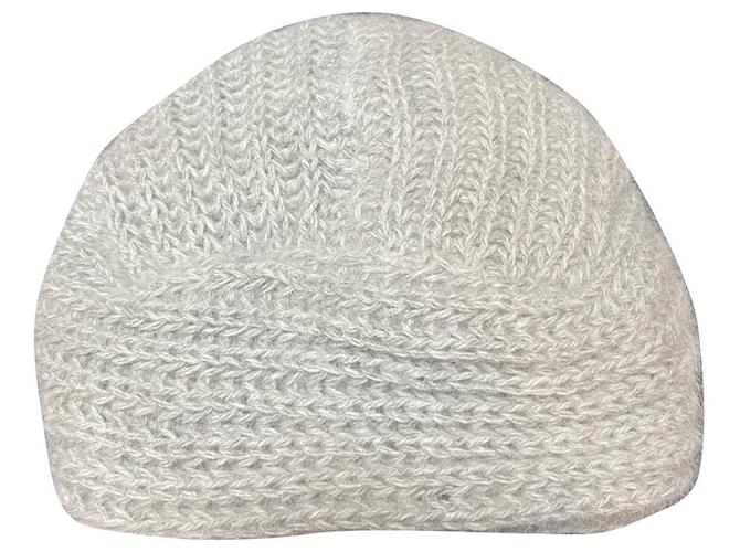 Autre Marque Hats Grey Wool Angora  ref.772135