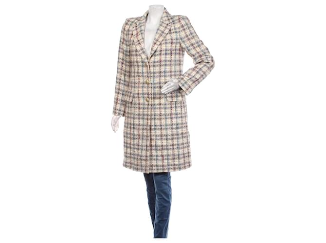 Etro Coats, Outerwear Multiple colors Tweed  ref.772149