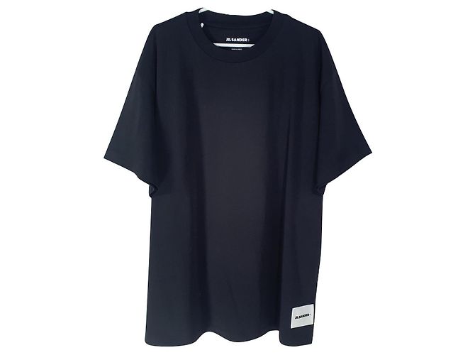 T-shirt Jil Sander nera in cotone Nero