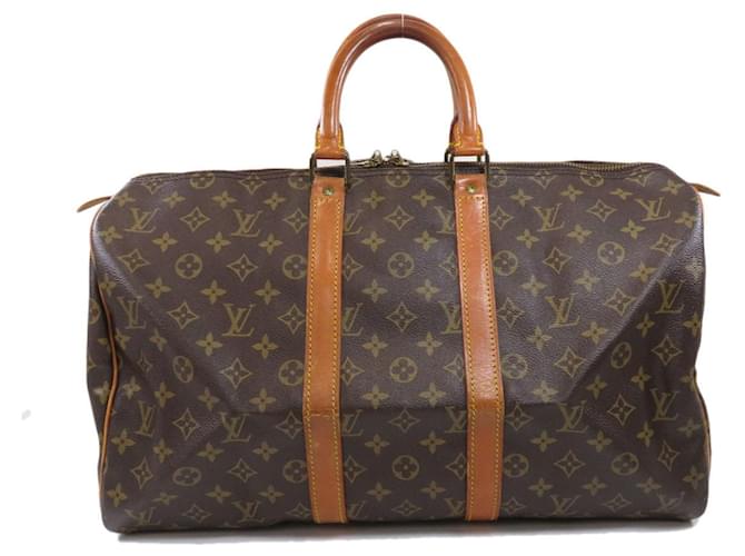 Louis Vuitton Keepall 45 Brown Cloth  ref.772649