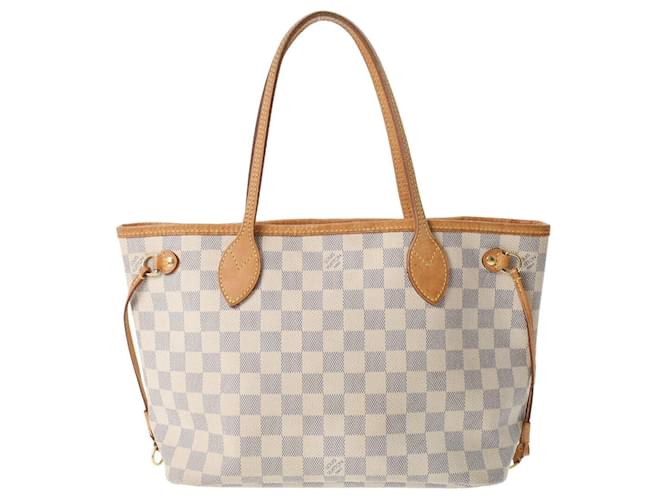 Louis Vuitton Neverfull PM Bege Lona  ref.772851