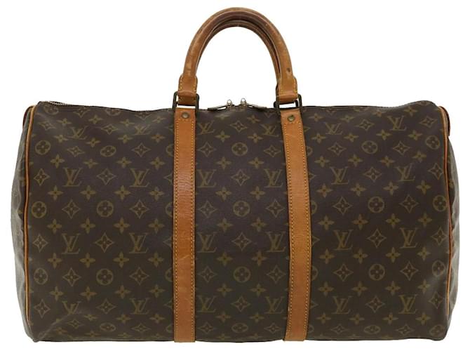 Louis Vuitton Keepall 50 Brown Cloth  ref.772859