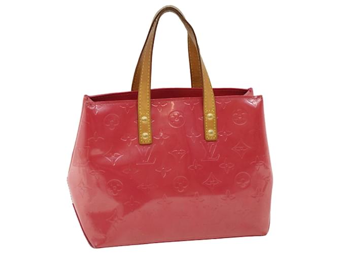 LOUIS VUITTON Monogram Vernis Reade PM Hand Bag Pink M91221 LV