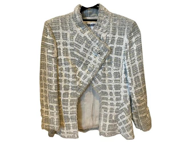 Cambon Chanel Jacket Turquoise Acrylic