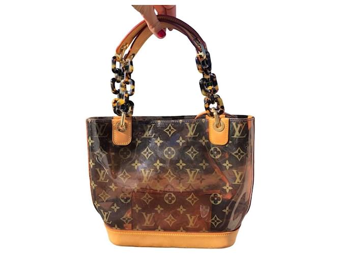 Louis Vuitton Handbags Light brown Dark brown Acrylic  ref.773262