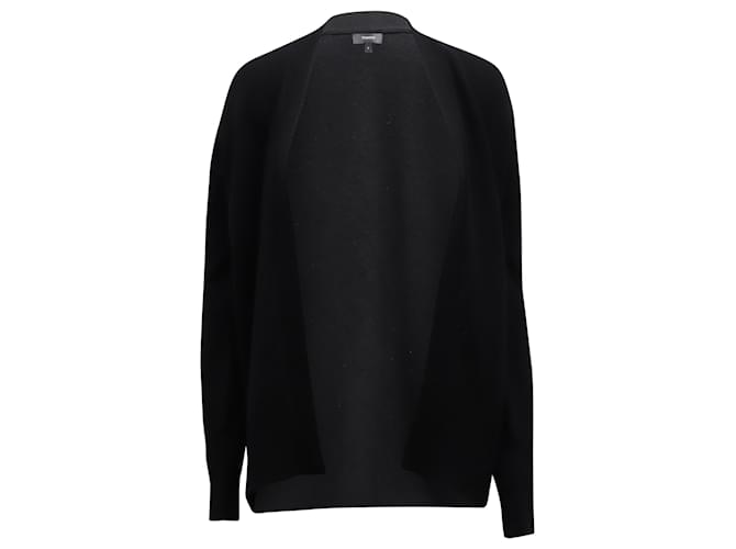 Theory Oversized Cashmere Open Front Cardigan in Black Wool  ref.773353