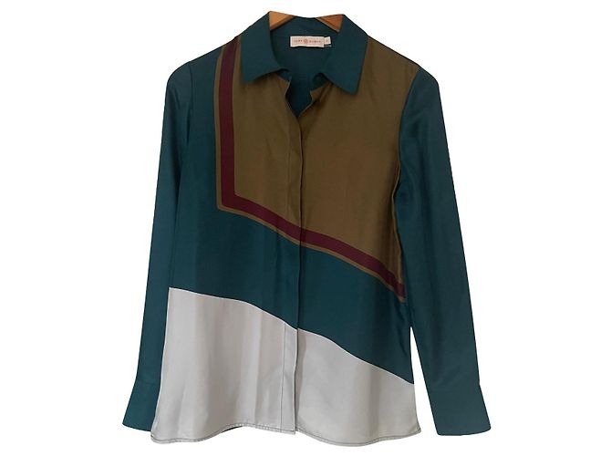 Tory Burch Seidenbluse Mehrfarbig Mehrfarben