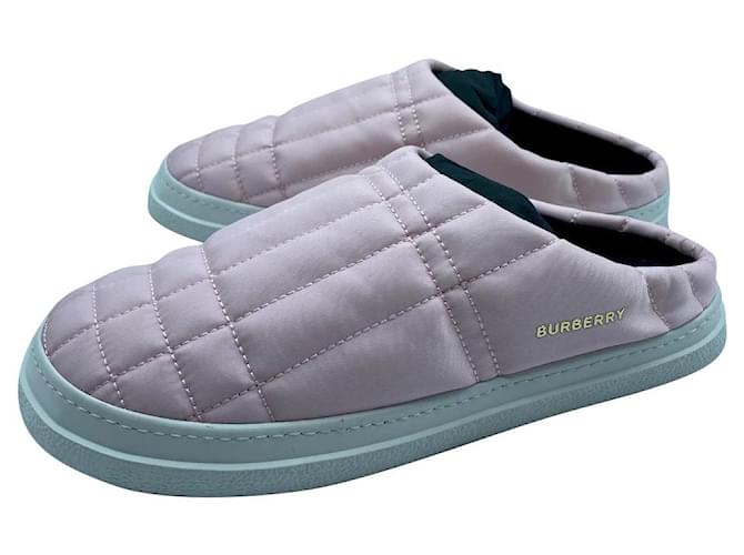 Women's shoe HOMIE MULE SLIPPERS Burberry Pink Nylon  ref.772636