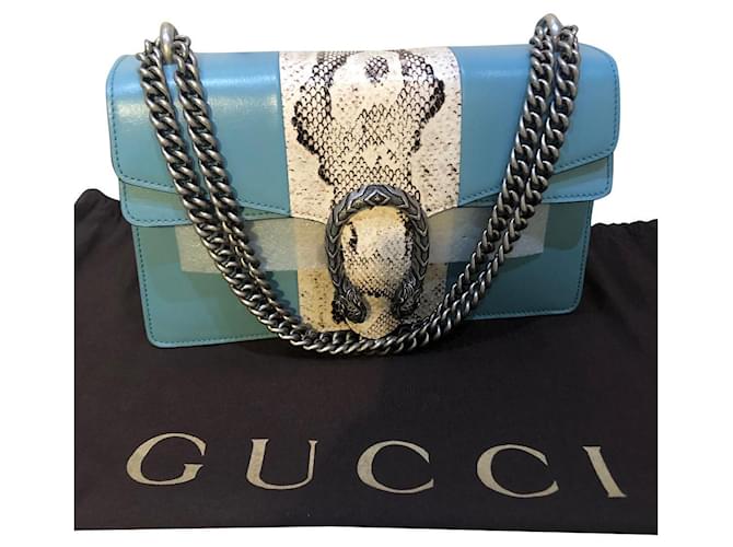 Gucci Dionysus Cuirs exotiques Bleu clair  ref.773267