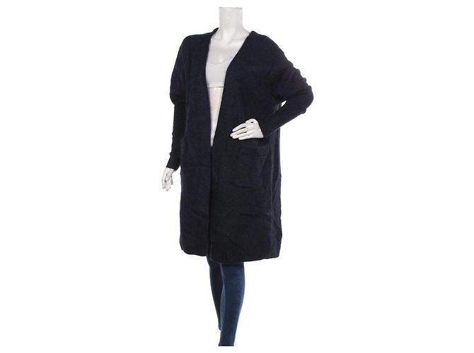 Acne Studios Blaue Strickjacke Wolle Mohair L