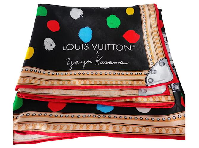 Louis Vuitton Lenços de seda Multicor  ref.773904
