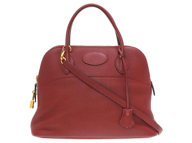 Hermès Bolide Red Leather  ref.774013