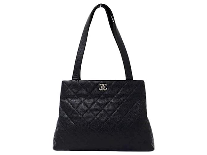 Chanel vintage Black Leather  ref.774063