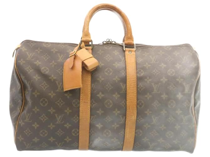 Louis Vuitton Keepall 45 Brown Cloth  ref.774127