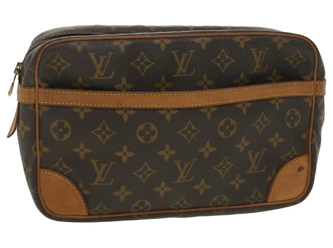 Louis Vuitton Monogram Compiegne 28 Clutch Bag M51845 LV Auth bs3507 Cloth  ref.774204