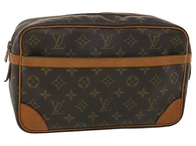 Louis Vuitton Monogram Compiegne 28 Bolso de mano M51845 LV Auth ac1629 Lienzo  ref.774214