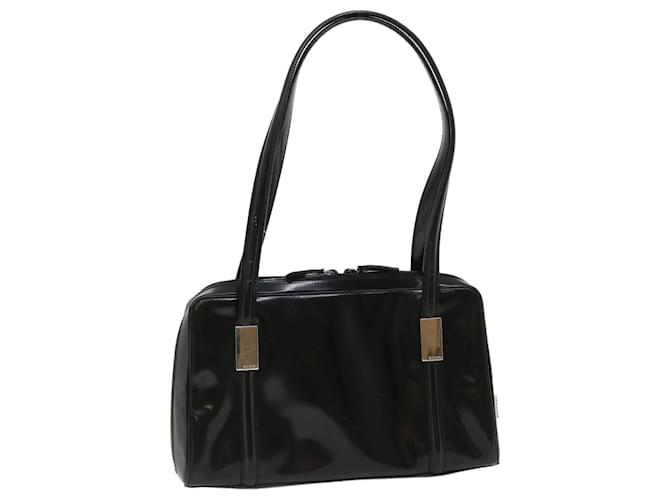 GUCCI Shoulder Bag Patent Leather Black Auth ar8722  ref.774233