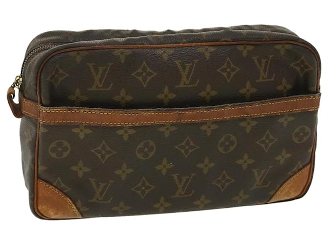 Louis Vuitton Monogram Compiegne 28 Clutch Bag M51845 LV Auth ac1617 Cloth  ref.774248