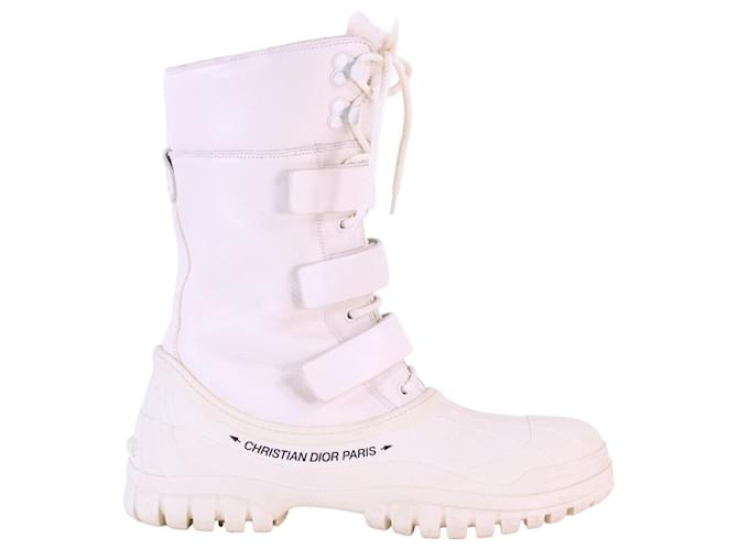 Christian Dior Pink Logo Moon Boots