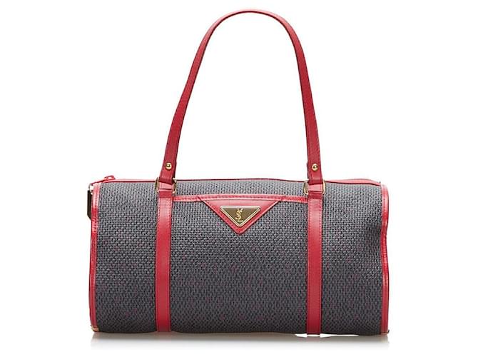 Yves Saint Laurent YSL Canvas Handbag Red  ref.774478