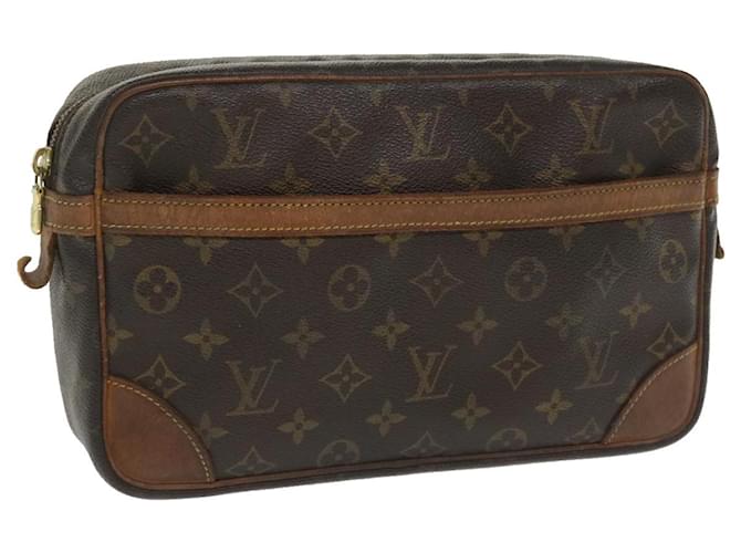 Louis Vuitton Monogram Compiegne 28 Clutch Bag M51845 LV Auth hk561 Cloth  ref.774487