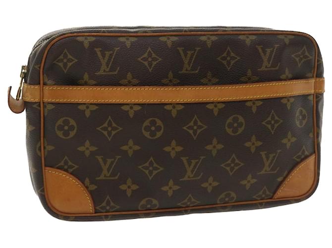 Louis Vuitton Monogram Compiegne 28 Clutch Bag M51845 LV Auth jk2958 Cloth  ref.774750