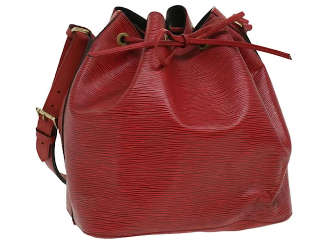 LOUIS VUITTON Epi Petit Noe Bolso de hombro rojo M44107 LV Auth 34381 Roja Cuero  ref.774751