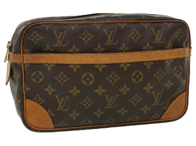 Louis Vuitton Monogram Compiegne 28 Clutch Bag M51845 LV Auth bs3683 Cloth  ref.774762
