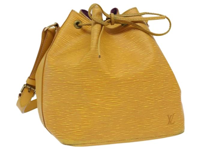 LOUIS VUITTON Epi Petit Noe Shoulder Bag Tassili Yellow M44109 LV Auth 34370 Leather  ref.774769