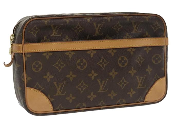 Louis Vuitton Monogram Compiegne 28 Bolsa de Embreagem M51845 LV Auth yk5784 Lona  ref.774782