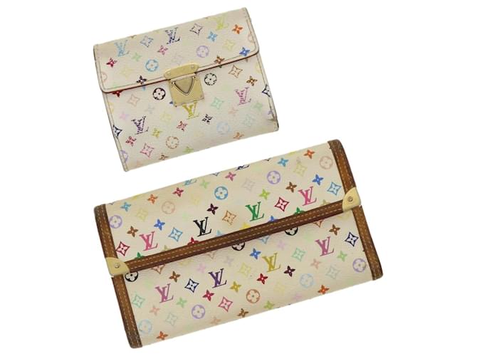 Auth Louis Vuitton Monogram Multicolore Portofeuil International