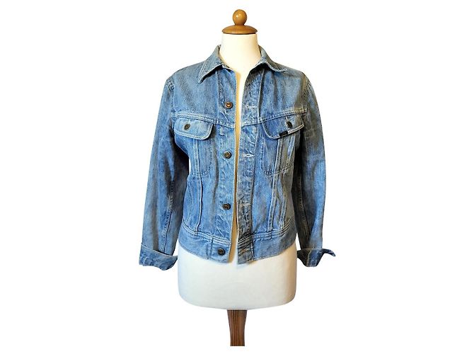 Autre Marque LEE denim jacket blue with print
