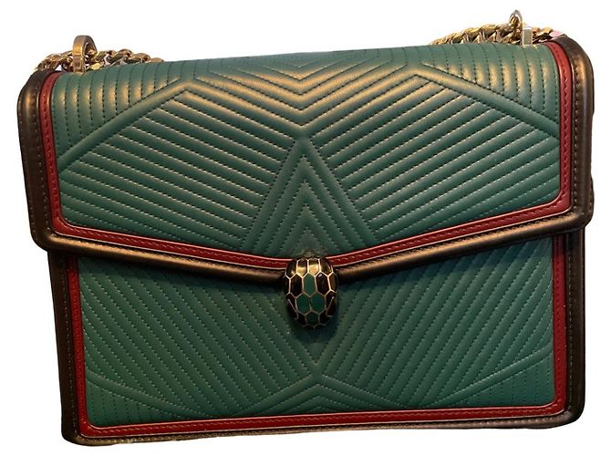 Bulgari Explosão de diamante Serpenti Verde