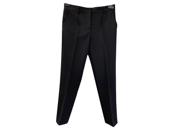 Dolce & Gabbana Dolce&Gabbana trousers with stripes Black Wool  ref.775019
