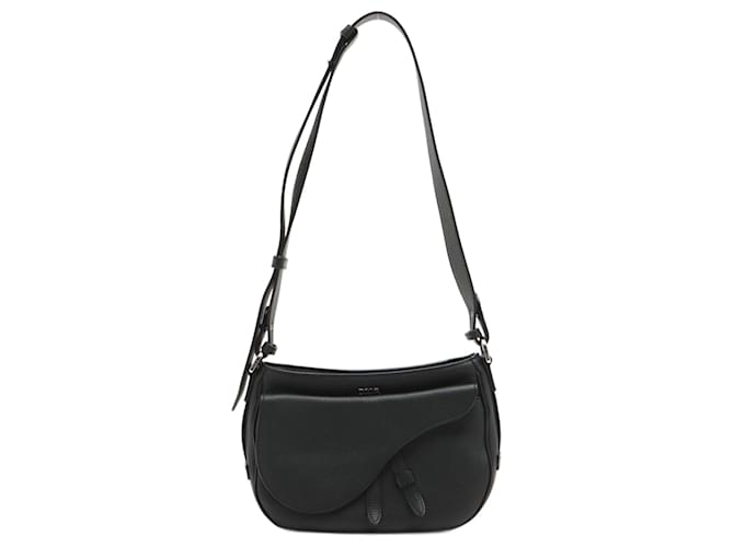 Dior Saddle Soft Bag Black Grained Leather  ref.775027