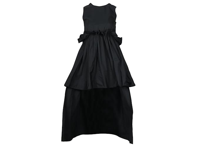 Red Valentino The Black Tag Dress in Black Polyester  ref.775033