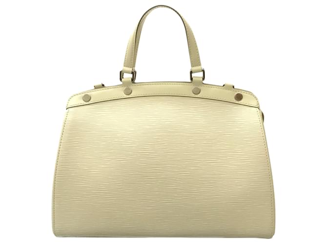 Louis Vuitton Brea mm EPI Leather Satchel Shoulder Bag Ivory