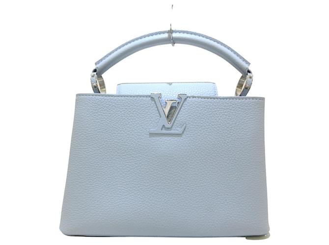Louis Vuitton Capucines Blu chiaro Pelle  ref.775156