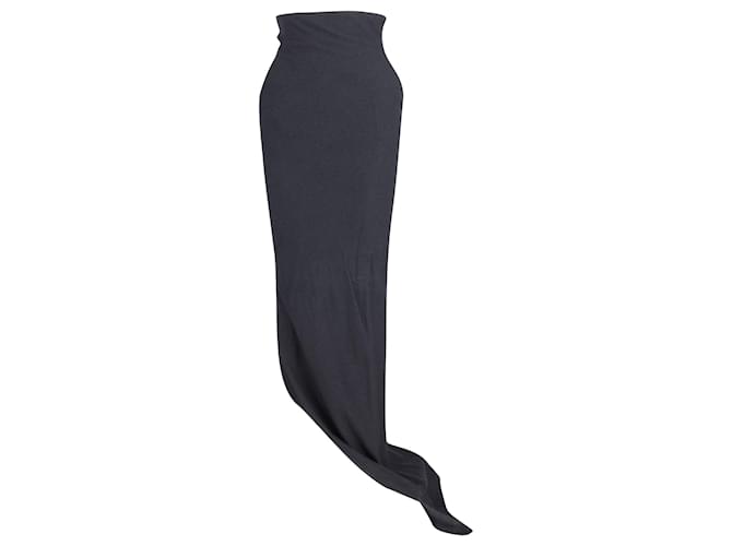 Falda larga de punto de algodón negro de Haider Ackermann  ref.775252