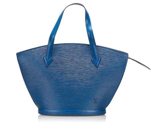 Louis Vuitton Saint Jacques Azul Couro  ref.775258