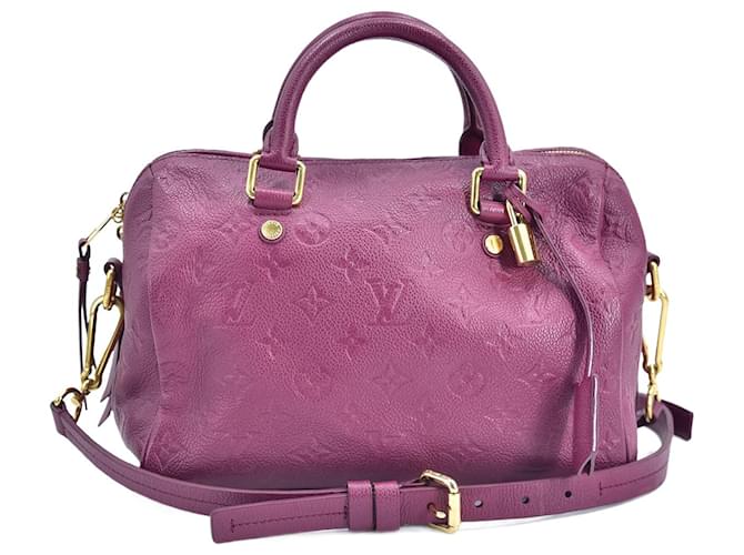 Louis Vuitton speedy Bandouliere 25 Purple Leather ref.781449