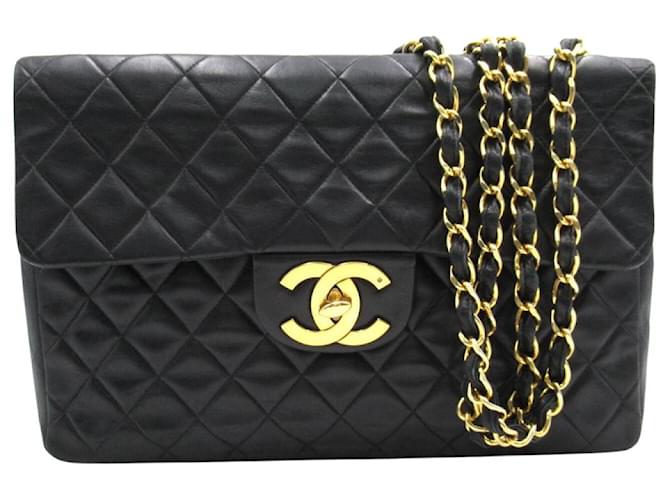 Chanel Timeless Black Leather  ref.775481