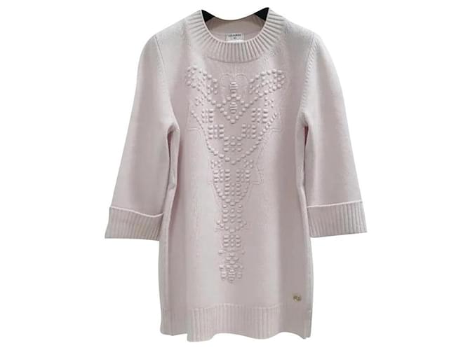 Chanel Rosa Tunika Pullover Tops Gr.38 Pink Wolle  ref.775576