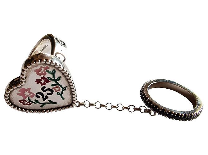 Anello Gucci 25 in argento sterling 925 Rosa