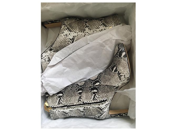 Jimmy Choo Ankle Boots Black White